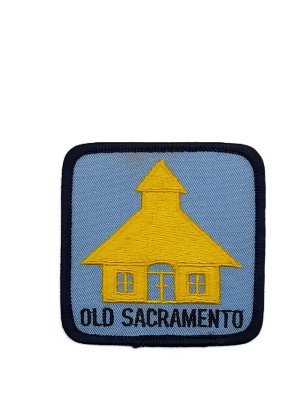 Old Sacramento Schoolhouse Museum Patch California Souvenir 3 Inch NOS